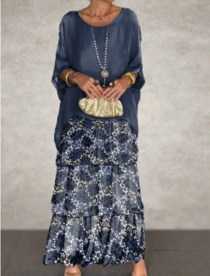 Abito elegante maxi fluido