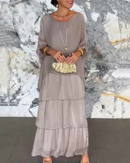 Abito elegante maxi fluido