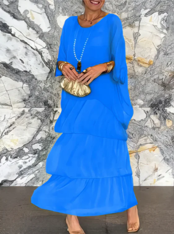 Abito elegante maxi fluido