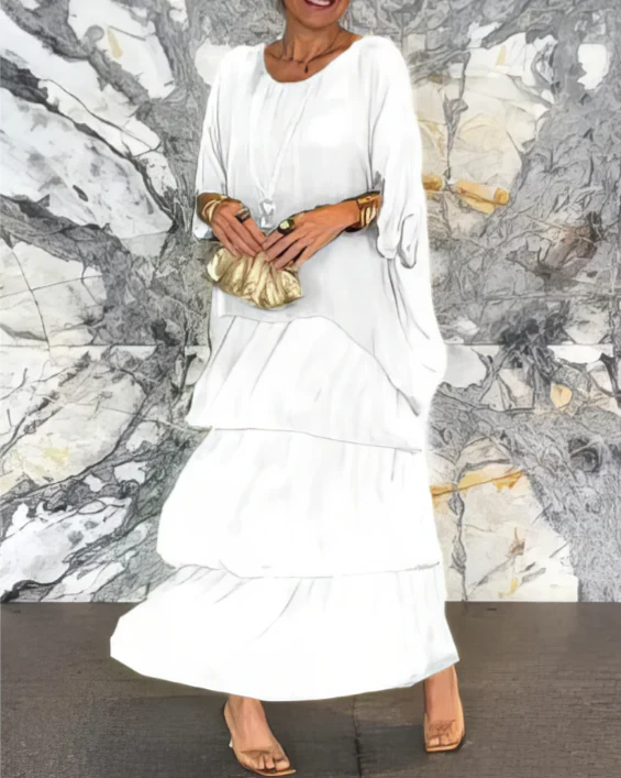 Abito elegante maxi fluido