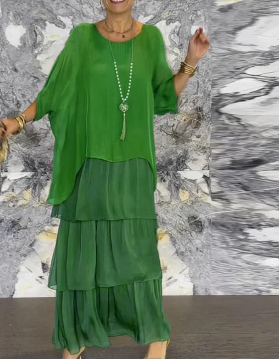 Abito elegante maxi fluido