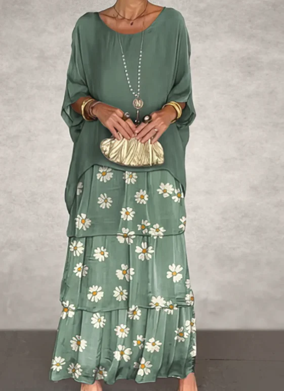 Abito elegante maxi fluido