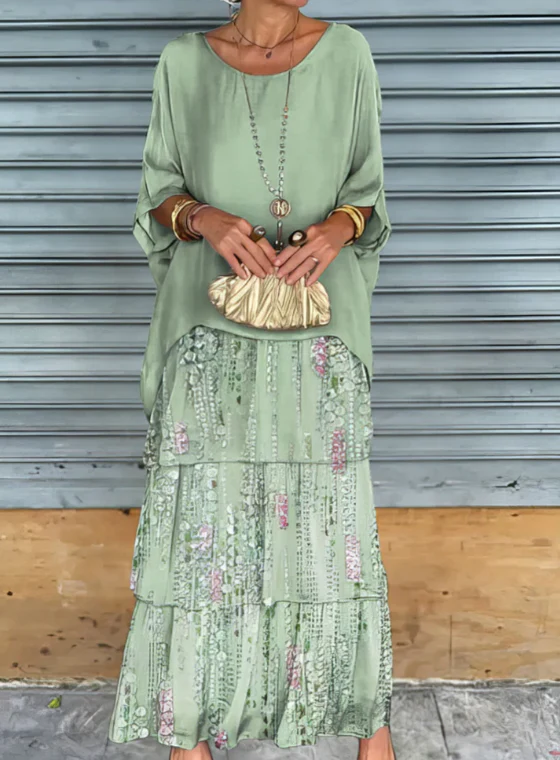 Abito elegante maxi fluido